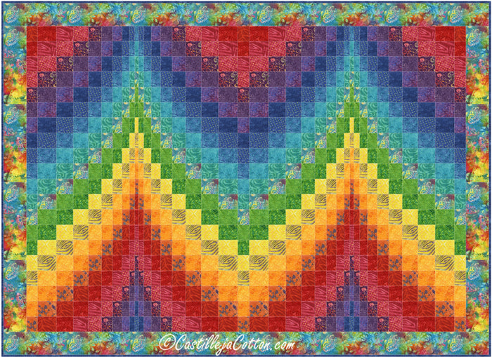 Bargello Peaks Quilt CJC-47971e - Downloadable Pattern