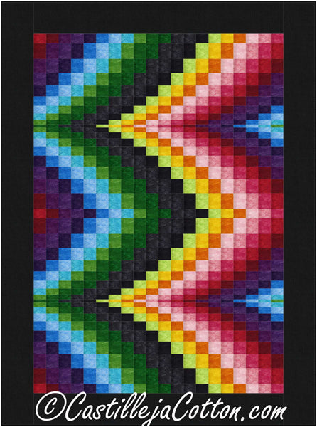 Bargello Peaks Venetian Quilt CJC-47974e - Downloadable Pattern