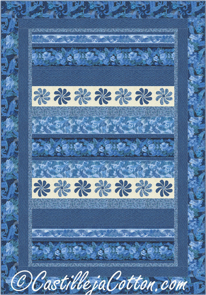 Paisley Flowers Quilt Pattern CJC-48221 - Paper Pattern