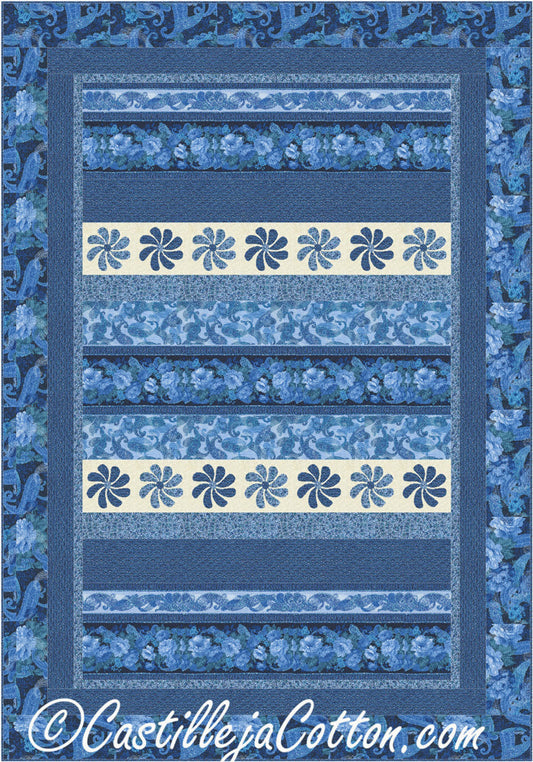 Paisley Flowers Quilt CJC-48221e - Downloadable Pattern