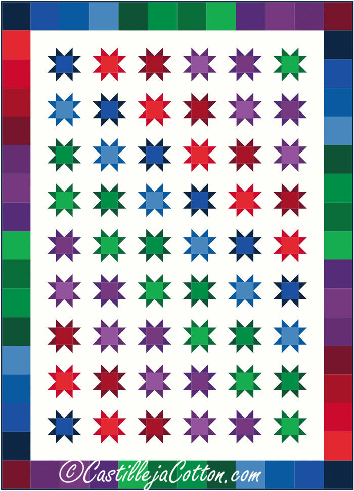 Modern Stars Quilt CJC-48271e - Downloadable Pattern