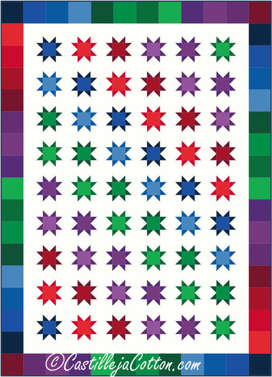 Modern Stars Quilt CJC-48271e - Downloadable Pattern