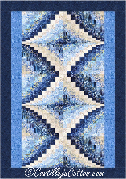 Double Diamond Twin Quilt Pattern CJC-48418 - Paper Pattern