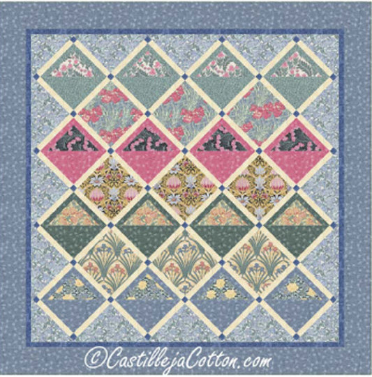 Flower Baskets Quilt Pattern CJC-48531 - Paper Pattern