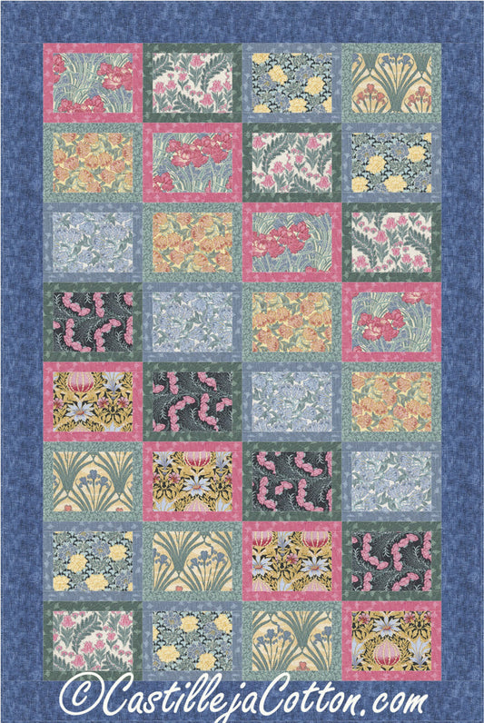 Flower Boxes Quilt Pattern CJC-48541 - Paper Pattern