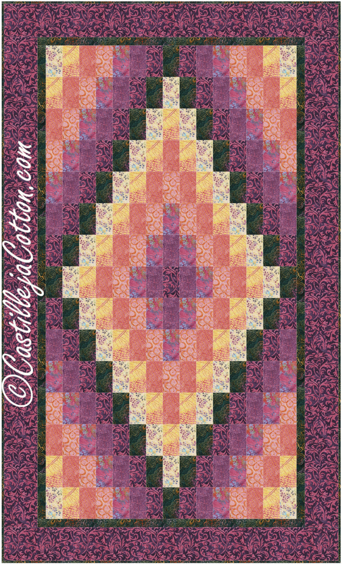 Diamond Lap Quilt Pattern CJC-48631 - Paper Pattern