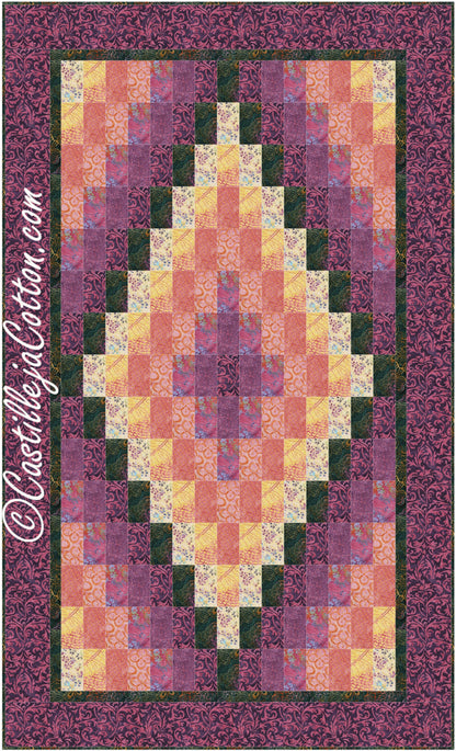 Diamond Lap Quilt Pattern CJC-48631 - Paper Pattern