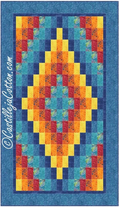 Diamond Lap Quilt CJC-48631e - Downloadable Pattern