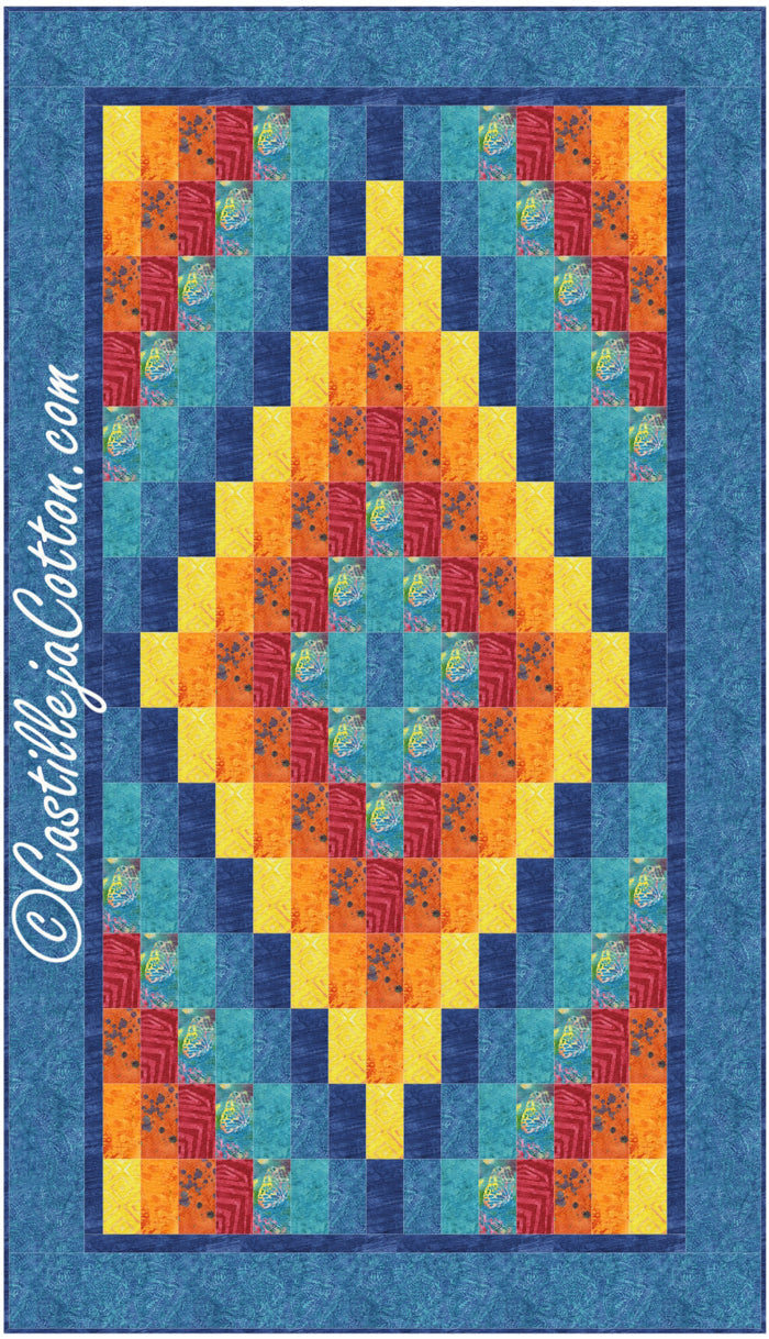 Diamond Lap Quilt Pattern CJC-48631 - Paper Pattern