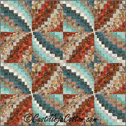 Bargello Pinwheels Quilt CJC-48671e - Downloadable Pattern