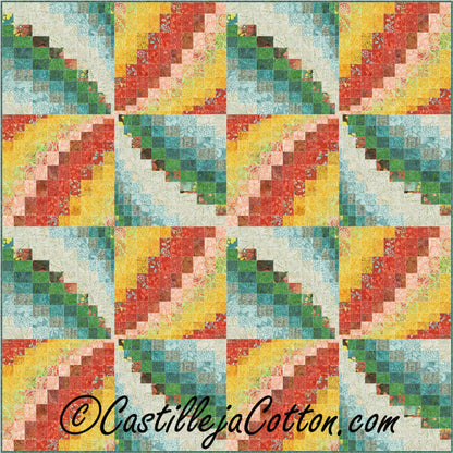 Bargello Pinwheels Quilt CJC-48671e - Downloadable Pattern