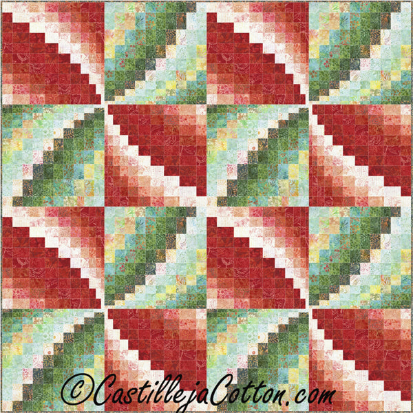 Bargello Pinwheel Quilt CJC-48674e - Downloadable Pattern