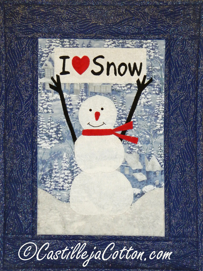 I Love Snow Quilt Pattern CJC-48932 - Paper Pattern