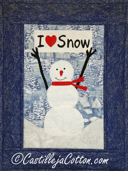 I Love Snow Quilt Pattern CJC-48932 - Paper Pattern