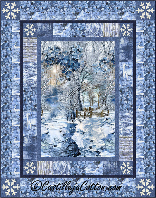 Scenic Snow Fall Quilt Pattern CJC-49101 - Paper Pattern