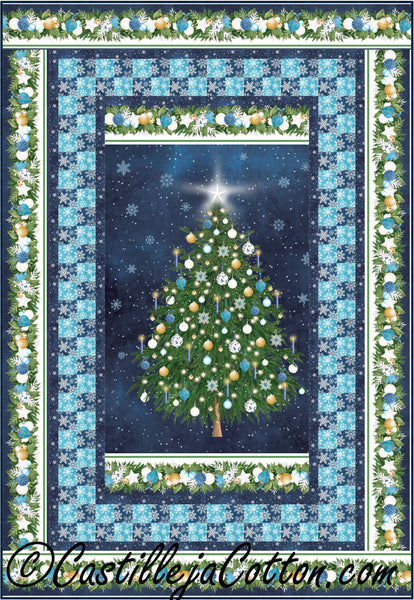 Snowy Christmas Quilt CJC-49113e - Downloadable Pattern