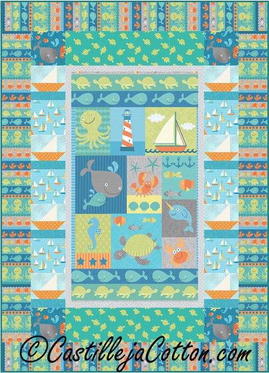 Splashing Boats Quilt CJC-49711e - Downloadable Pattern