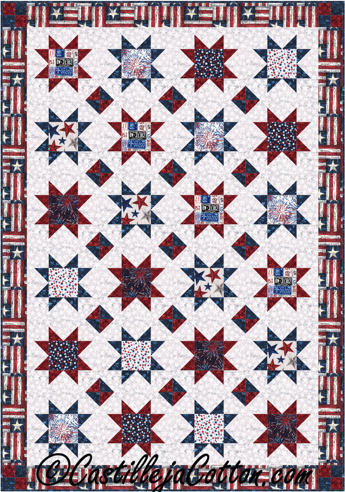 Stars with Diamonds Quilt CJC-49761e  - Downloadable Pattern