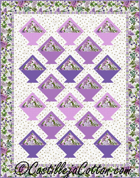 Floral Baskets Quilt Pattern CJC-49792 - Paper Pattern