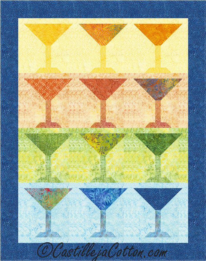 Happy Hour Quilt CJC-4982e - Downloadable Pattern