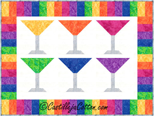 Martini Time Quilt Pattern CJC-49871 - Paper Pattern