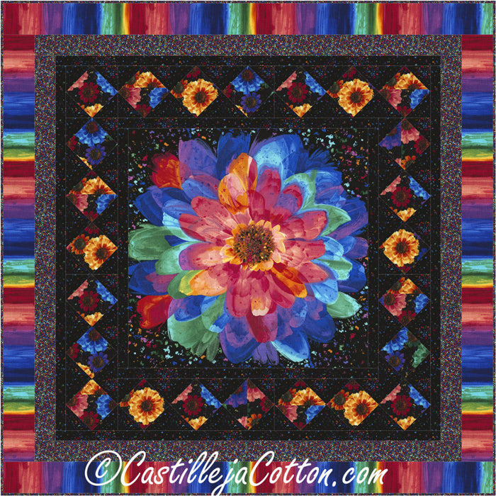 Radiance Flowers Quilt CJC-49931e - Downloadable Pattern