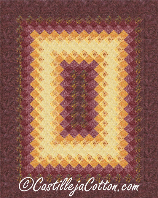 Glowing Rectangle Quilt Pattern CJC-4996 - Paper Pattern