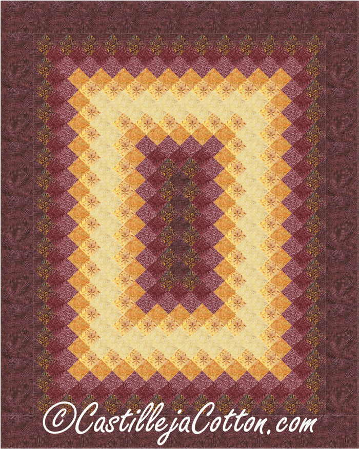 Glowing Rectangle Quilt CJC-4996e - Downloadable Pattern