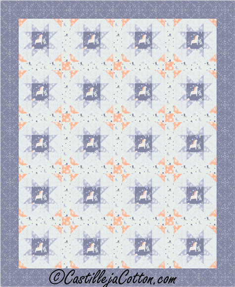 Starry Churn Dash Quilt CJC-5026e - Downloadable Pattern