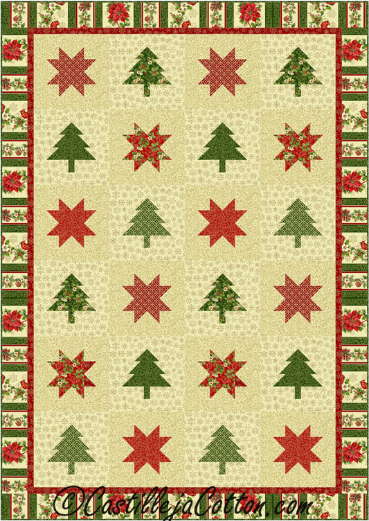 Stars and Trees Quilt CJC-5036e - Downloadable Pattern