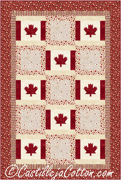 Canada is My Country Quilt CJC-50383e - Downloadable Pattern