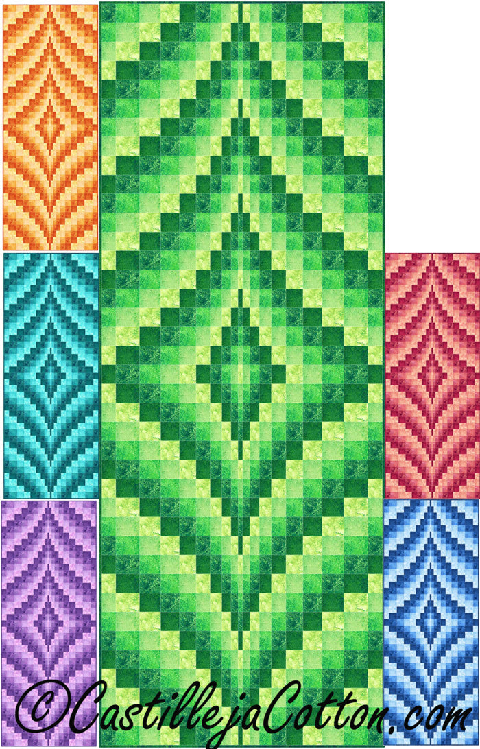 Echoing Diamonds Quilt Pattern CJC-5058 - Paper Pattern