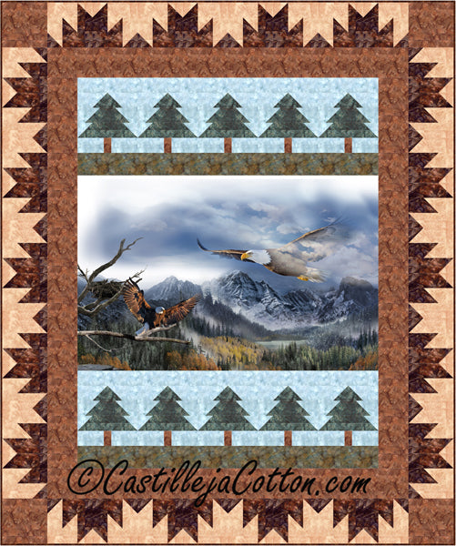 Eagle Mountains Panel Quilt Pattern CJC-50681 - Paper Pattern