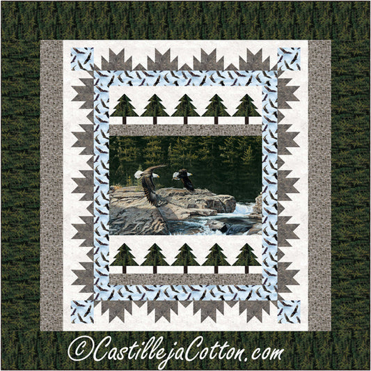 King Spirit Eagles Quilt CJC-50683e - Downloadable Pattern