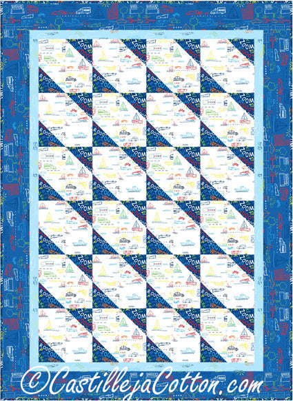 Four Patch Emerging Stars Quilt Pattern CJC-50722 - Paper Pattern