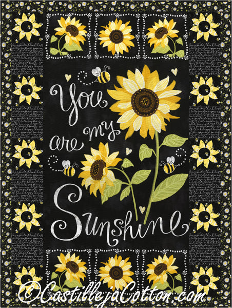 Sunshine Sunflowers Crib Quilt Pattern CJC-50742 - Paper Pattern