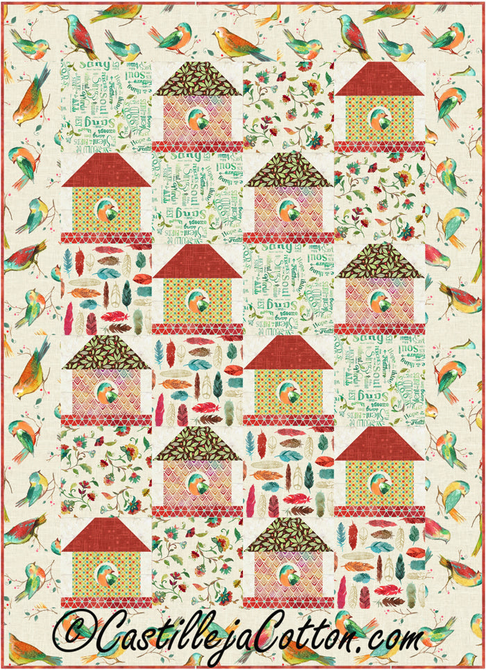 Twittering Birds Quilt CJC-5080e - Downloadable Pattern