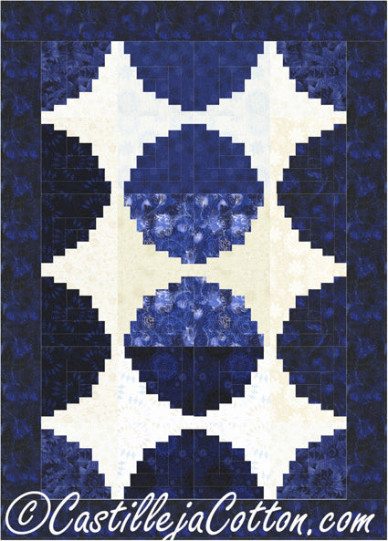 Circle Log Cabin Quilt Pattern CJC-50831 - Paper Pattern