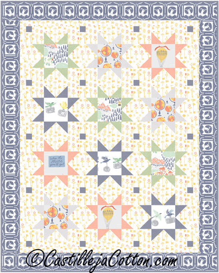 Starry Journey Quilt Pattern CJC-5090 - Paper Pattern