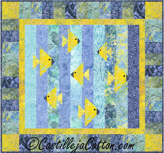 Fish Milling About Quilt Pattern CJC-5098 - Paper Pattern