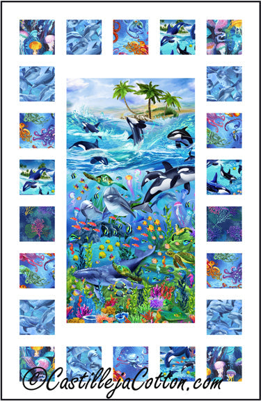 Sea Life Windows Quilt CJC-51151e - Downloadable Pattern