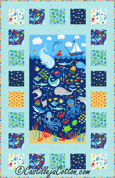 Sea Life Windows Quilt Pattern CJC-51152 - Paper Pattern