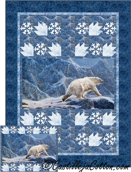 Snowy Polar Bear Quilt CJC-51180e - Downloadable Pattern