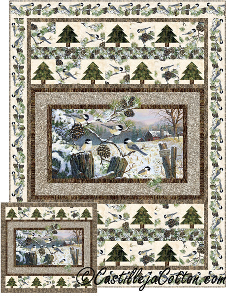 Chickadees Quilt CJC-51190e - Downloadable Pattern