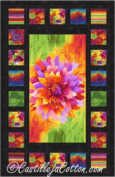 Flower Windows Quilt Pattern CJC-51331 - Paper Pattern