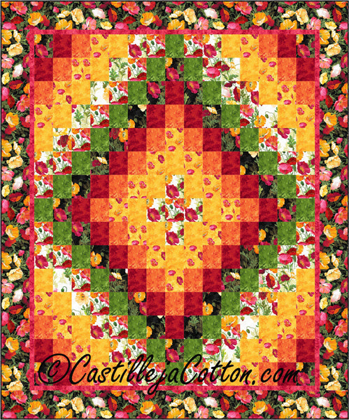 Double Bed Trip Quilt Pattern CJC-51542 - Paper Pattern