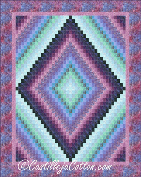 Plume Rippling Diamonds Quilt CJC-51582e - Downloadable Pattern