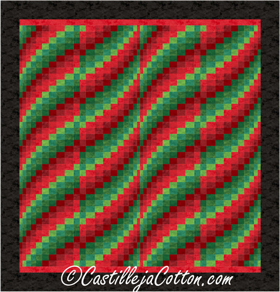 Flowing Waves King Quilt CJC-51643e - Downloadable Pattern