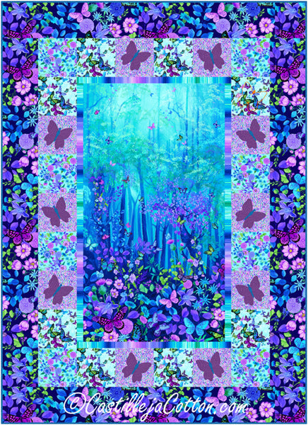 Floral Butterfly Magic Quilt Pattern CJC-51702 - Paper Pattern