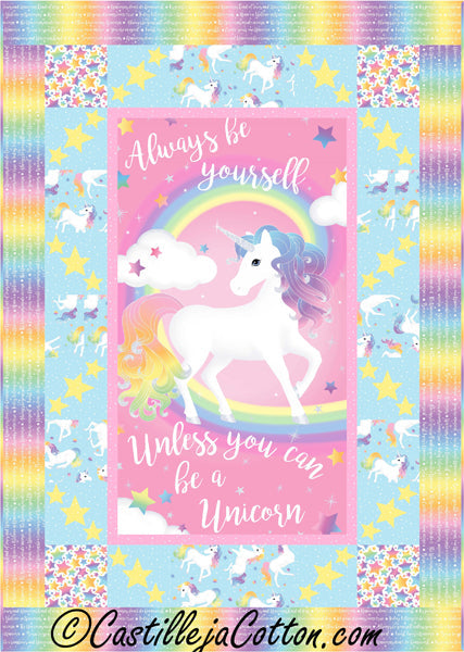 Unicorn Magic Quilt Pattern CJC-51851 - Paper Pattern